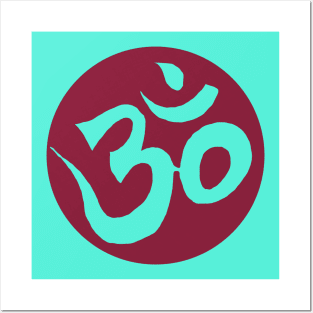 Sacred Spiritual Awakening Om Symbol Posters and Art